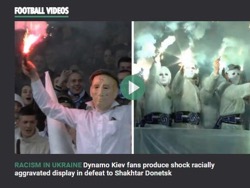 Британский таблоид назвал бесчинства украинских фанатов "расизмом в России"