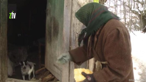 Одинокая старушка выживала с помощью соседей