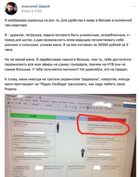 Свиньи и младенцы. Украинское российское телевидение