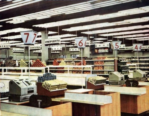 Фальшивые фото советских магазинов