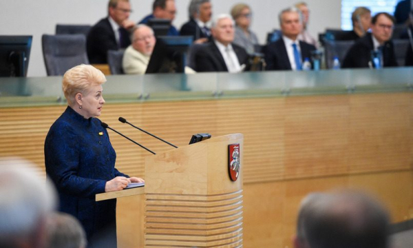 Грибаускайте обиделась на то, что ее не берут в руководство ЕС