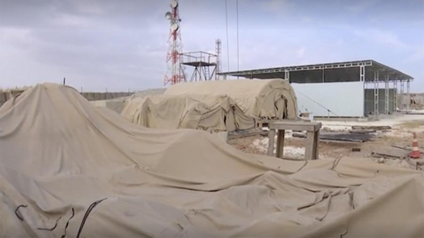 Брошенная база США в сирийском городе Манбидже