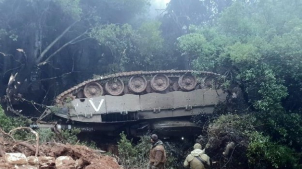 В Северном военном округе Израиля приостановлены учения из-за перевернувшегося танка